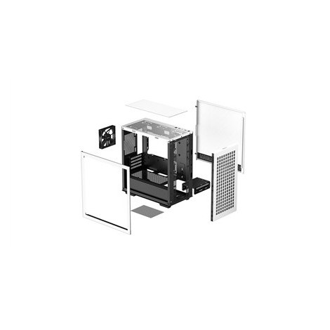 Deepcool | CH370 | Side window | White | Micro ATX | Power supply included No | ATX PS2 - 12
